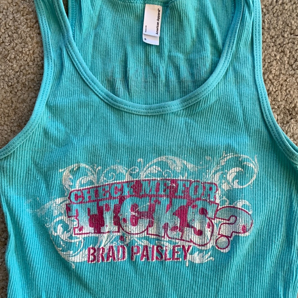Concert Tank Brad Paisley 2007 sz Small